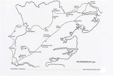 tudor royal progress map